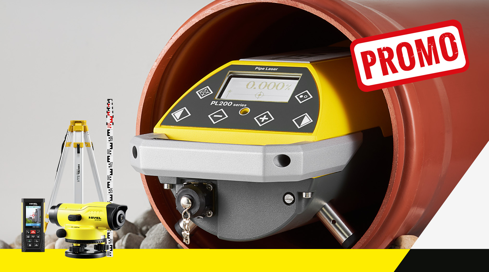 Promocja na niwelator rurowy Nivel System