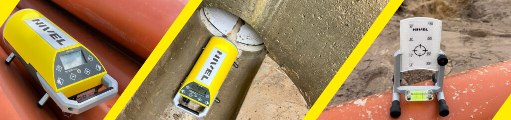 Niwelator rurowy Nivel System PL200R do układania sieci wod-kan